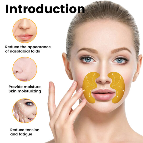 EELHOE Nasolabial Folds Patch, Fade Fine Lines Law Lines Lifting And Tightening Facial Skin Moisturizing And Hydrating - Image 4