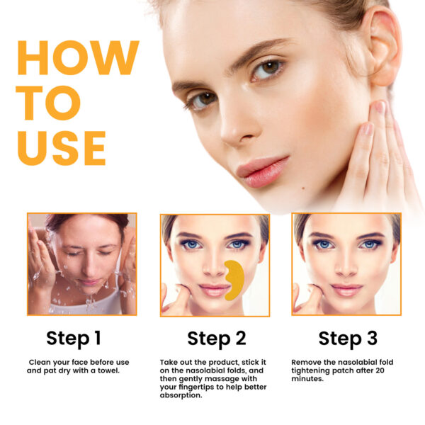 EELHOE Nasolabial Folds Patch, Fade Fine Lines Law Lines Lifting And Tightening Facial Skin Moisturizing And Hydrating - Image 5