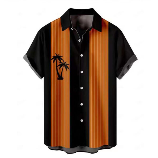 Hawaiian Men's Summer 3D Printed Short-sleeved Shirt - Image 8